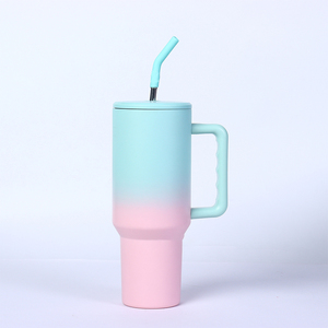 Vaso Térmico Grande de Acero Inoxidable 304 con Pajita, Botella de Agua para Retención de Calor y Frío, para Coche, Exteriores, Bebidas, para Mujer - Product Image 6
