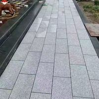 Granite naturel chinois G603 Brother Stone BS307, bloc blanc-gris découpé sur mesure, finition flammée, durable pour le pavage