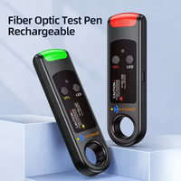 Localisateur Visuel de Défauts Rechargeable 10 km, Stylo de Test Fibre Optique Universel 2,5 mm avec Lampe Torche LED Rouge, Solution FTTH