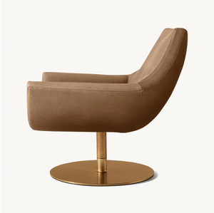 Sassanid OEM iconico Design danese mobili da salotto generoso Comfort sedia girevole in pelle <span class=keywords><strong>Lucio</strong></span> - Product Image 4