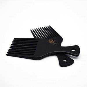 Peine africano de madera negra natural para baño - Product Image 5