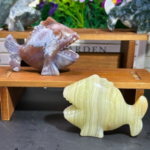 Vente en gros de sculptures artisanales en cristal mélangé naturel de haute qualité pour la décoration Feng Shui à la maison - Product Image 4