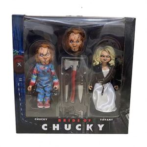 Figura de acción de <span class=keywords><strong>Tiffany</strong></span>, la novia de <span class=keywords><strong>Chucky</strong></span>, de NECA 42121, de 5.5 pulgadas. - Product Image 1