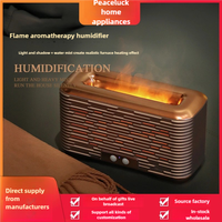 Humidificateur d'air 350 ml ultrasonique USB aromathérapie huile essentielle lampe 3D brume feu flamme diffuseur d'arômes humidificateur d'air