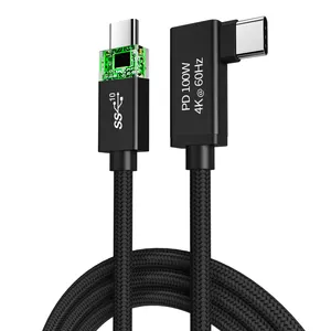 SanGuan OEM Manufacture 20V 5A PD100W Fast Charging USB 3.2 Gen2 USB C To USB C Cable 10Gbps PD100w kabel 4K60Hz