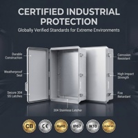 Boîtier de contrôle IoT intelligent pour ville connectée, avec couvercle transparent et couvercle opaque, support en acier inoxydable 304, verrouillable, IP67