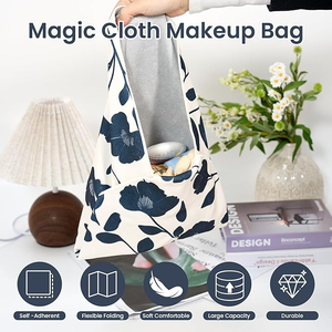 Tas Makeup Kain Ajaib Perekat Sendiri Pembungkus Pelindung Organizer Perjalanan Bergaya Perlengkapan Kecantikan Hadiah Promosi - Product Image 5