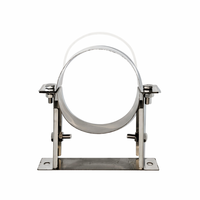 Support mural en acier inoxydable sur mesure OEM pour système de cheminée à double paroi de 80 mm