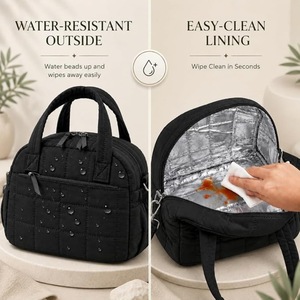 New Soft <b>Lunch</b> <b>Bag</b>, Quilted Puffer Fish Ice <b>Bag</b>, Multifunctional Hand-held Crossbody Insulated <b>Bag</b> - Product Image 3