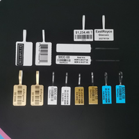 0,866 x 0,437 Zoll glänzende, selbstklebende, weiß-transparente, leere Hantel-Schmucketiketten für Armbänder, Ringe und Ohrringe