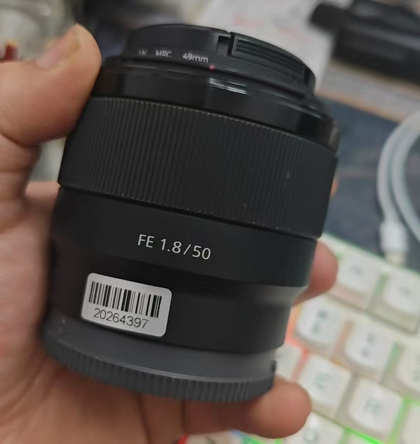 Original Used Fixed Lens FE 50mm F1.8 Prime Lens Full Frame Camera Lens E Mount Lens
