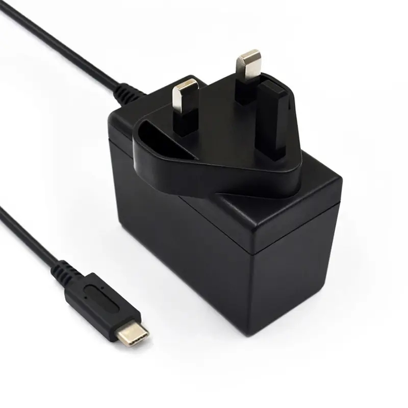 Black UK Plug NO BOX