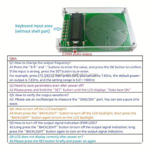 คลื่นไซน์พัลส์พร้อมเปลือกอะคริลิก 7.83HZ 0.01H-100KH เครื่องกำเนิดเสียงสะท้อนชูมันน์ ความถี่เสียง 3.5 มม. บันทึกความถี่เสียงเมื่อปิดเครื่อง - Product Image 5