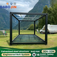 Structure de maison conteneur professionnelle de 20 pieds à assemblage rapide, bâtiment préfabriqué modulaire pour site minier isolé