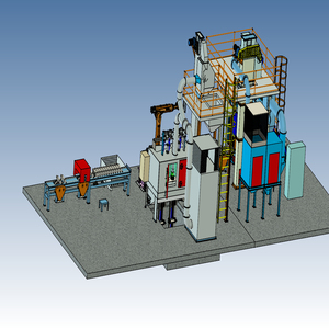 Machine <span class=keywords><strong>de</strong></span> sablage interne pour bouteilles <span class=keywords><strong>de</strong></span> GPL industrielles, 360 °   Nettoyeur rotatif pour le détartrage des parois intérieures des réservoirs métalliques - Product Image 4