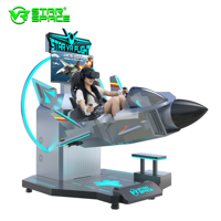 Simulador de Vuelo VR Profesional Star VR Flight, Simulador de Vuelo Comercial con Movimiento, Simulador de Entrenamiento de Vuelo para Interiores, Metálico, para Centros Comerciales y Uso Público