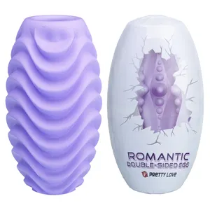 Jouets de poche cachés réalistes japonais Masturbation d'oeufs en silicone pour hommes