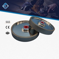 Meule à couteaux en céramique électroplaquée CBN diamantée de 6 pouces, grain 80, pour affûtage durable des outils en carbure et alliages ferreux