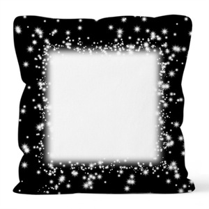Yıldızlı gökyüzü tasarım süblimasyon boşlukları ile yaratıcı yastık ev dekorasyon yatak odası minder örtüsü 100% Polyester yastık kılıfları