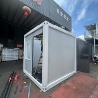 Maisons conteneurs modulaires préfabriquées portables et démontables de 10 pieds à bas prix pour habitation