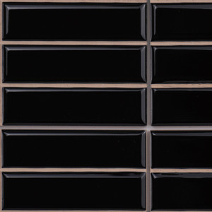Piastrelle Nere Lucide Pure 20x20 Pretagliate 2.5x10 Mosaico Per Parete e Pavimento - Product Image 4