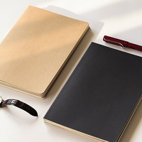Carnet de notes vierge en papier kraft format A4, A5, A6 avec logo imprimé, petit journal/agenda à pages blanches, style professionnel, idéal pour un cadeau
