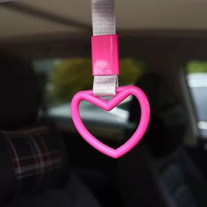 Heart Shaped Plastic Fashionable Rear Bumper Warning Ring Decor Subway <b>Train</b> Bus Car Handle Straps Drift Charm for Interior <b>Kits</b> - Product Image 3