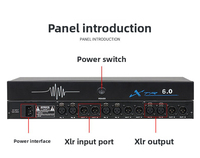 Prosesor Penekan Umpan Balik Audio DSP Digital Logam Neodymium untuk Mikrofon Line Array Speaker Sistem Audio Full Range
