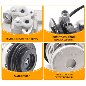 Compresseur AC Dulaviya 12V neuf 10S17C pour Land Cruiser <span class=keywords><strong>Prado</strong></span> <span class=keywords><strong>LJ120</strong></span> 5L-E OE 883206A091 88320-6A091 88410-35410 88515-60190 - Product Image 4
