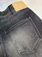 Jeans cargo amples et droits pour hommes, style vintage délavé, 100% coton, pantalon en denim hip-hop, OEM, B2B, marque privée, vente en gros, streetwear