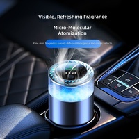 Diffuseur d'aromathérapie automobile Misty Metal avec démarrage/arrêt automatique, parfum longue durée et élimination des odeurs pour porte-gobelet