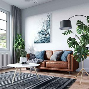 โซฟาหนังอิตาลีสีน้ำตาลขายดี โซฟาหนังแท้สำหรับห้องนั่งเล่น 3 ที่นั่ง - Product Image 6