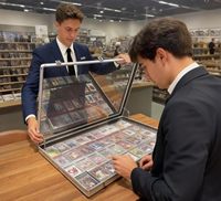 Vitrine de présentation de cartes de baseball grand format, vitrine de table en aluminium et acrylique verrouillable, vitrine portable pour salon professionnel