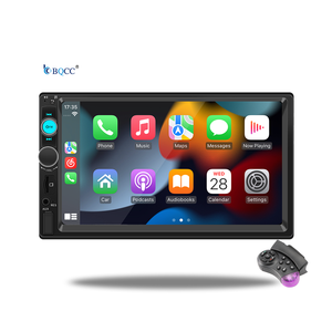 BQCC 2DIN 7 "Radio de coche 7 luces de colores MP5 Player FM BT Carplay <span class=keywords><strong>Android</strong></span> Aurto Mirrorlink Car Stereo TF USB Control remoto F7010C - Product Image 1