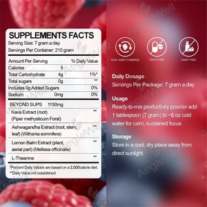 Aeglewell OEM Bebida en Polvo Calmante con Ashwagandha, L-Teanina, Vitamina D, Suplemento de Melena de León para Relajarse y Concentrarse - Product Image 2