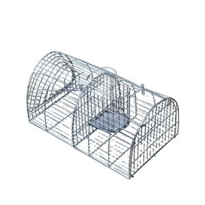 Trampa reutilizable para roedores, trampa <span class=keywords><strong>de</strong></span> metal galvanizado para atrapar y liberar <span class=keywords><strong>ratones</strong></span>, trampa para conejos, mapaches - Product Image 1