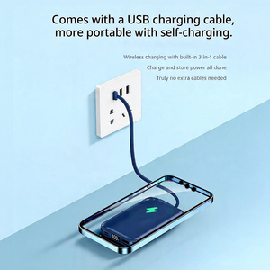 Batterie externe portable promotionnelle personnalisée avec logo, 10000 mAh, charge rapide Type-C 18W/20W, support inclus, vente en gros, cadeau d'entreprise - Product Image 5