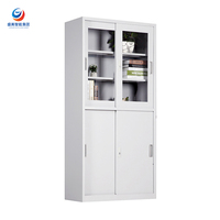 Archivador de Oficina Comercial de Acero con Sistema de Almacenamiento de 3 Cajones y Cerradura para Documentos y Carpetas