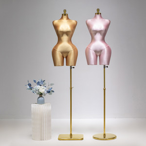 Maniquíes de Fibra de Vidrio para Ropa, Curvilíneos, con Caderas y Busto Grandes, Color Rosa, Tallas Grandes, para Exhibición de Ropa Femenina - Product Image 3