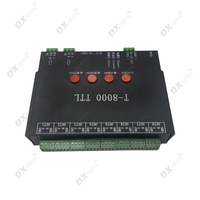 Controlador LED RGB SPI Programable para Tarjeta SD, T8000A TTL T8000AC, DC5V, 12V, Píxeles, para WS2811 6803