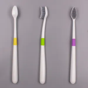 Nouvelle brosse à dents adulte à tête d'arc incurvée en spirale brevetée