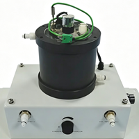 Échangeur de chaleur à enveloppe et à serpentin, réservoir cylindrique transparent pour l'observation visuelle du flux de liquide par transfert thermique