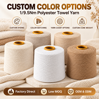 Fil bouclé doux et résistant Tuyi 9.5s Z Twist, 100% polyester, pour tricoter des pulls, des cardigans, des manteaux, des écharpes, des vêtements fantaisie