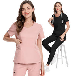 Uniformes de hospital elásticos informales, cómodos conjuntos de uniformes de enfermería para hombres y mujeres, <span class=keywords><strong>m</strong></span>édicos, enfermeras, traje de hospital - Product Image 2
