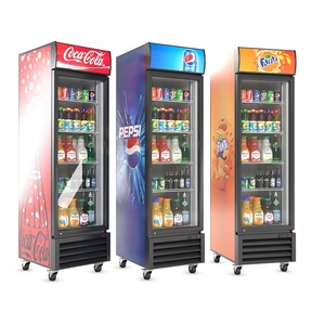 Refrigerador Vertical de una puerta para bebidas, refrigerador de vidrio con pantalla de <span class=keywords><strong>Coca</strong></span> <span class=keywords><strong>Cola</strong></span> - Product Image 6