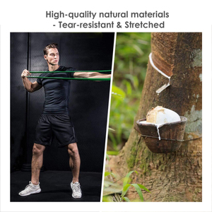 Bandes de Résistance Élastiques en Latex pour Fitness, Type Boucle, pour Exercices de Traction et Étirements, Ensemble de Bandes de Résistance - Product Image 5