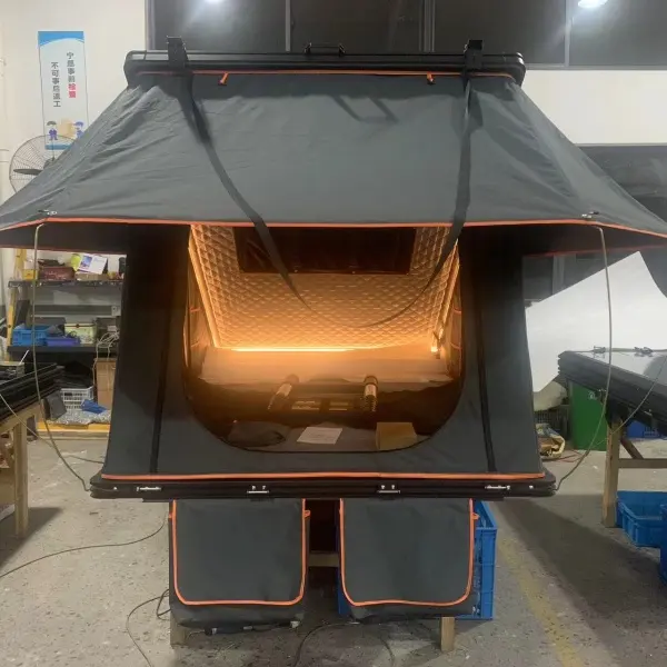 DrunkenXp Factory Supply New Style Roof Top Tent Aluminum Hard Shell Triangle Clamshell Car Rooftop Tent