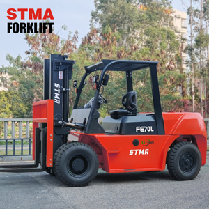 Электрический вилочный погрузчик STMA 7 тонн, 4-позиционный, на литиевой батарее, 7000 кг, высота подъема 3-6 м, с опциональным навесным оборудованием - Product Image 2