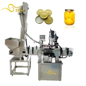 Automatic plastic bottle and glass jar capping machine lug caps capping machine coconut oil bottle capper