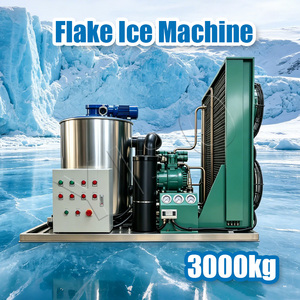 Máquina de Hielo en Escamas Sin Carcasa YISO de Larga Duración, Producción Diaria de 3000 kg, Refrigerada por Agua, para Parques Industriales Acuáticos Costeros - Product Image 3